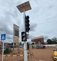 Têtes de feux de signalisation LED intelligents à haute intensité 300 mm 3 aspects 200/300/400 mm avec minuteur de compte à rebours pour véhicules