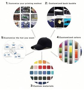Casquette de baseball sportive unisexe adulte 5 panneaux, design populaire 3 tons de couleur, blanc et vert, pour le golf – Nouveauté 2024, vente chaude - Product Image 6