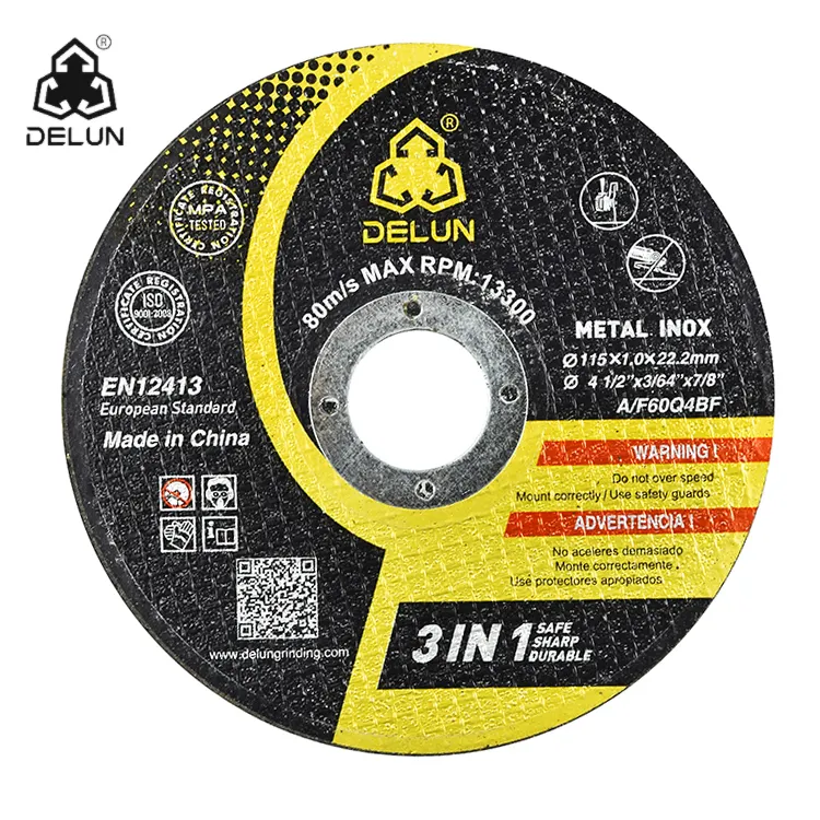 DELUN 4.5 Inch High Quality Essential Abrasive Disc Tool Hot Selling Effective Tool with Customized OEM Support