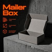 Boîte d'expédition de luxe gaufrée en carton ondulé avec pelliculage brillant pour bijoux, colliers, livraison et emballage protecteur pour petites entreprises