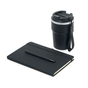 Set de Negocios: Cuaderno A5, Bolígrafo de Aluminio, Vaso Térmico de Acero Inoxidable de Doble Pared de 350 ml, Tapa con Boquilla de PP, Correa y Caja de Regalo - Product Image 5