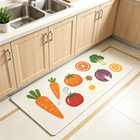 Diatomite Kitchen Floor Mat Non Slip Absorbent Quick Drying Kitchen Runner Rug for Sink Area