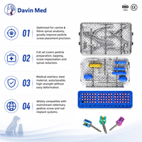 Kit d'instruments vétérinaires Davin Med pour la chirurgie de la colonne vertébrale canine, pour la fixation vertébrale des petits animaux