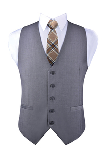 Gilet <span class=keywords><strong>sans</strong></span> manches pour hommes, tenue formelle et décontractée, de costume, nouvelle conception - Product Image 3