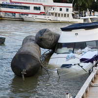 Airbag de lancement de bateau en caoutchouc d'airbag flottant marin