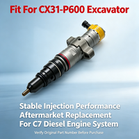 Inyector de Combustible Diésel C7 10R-4763 10R-7225 20R8057 20R8058, Inyector de Repuesto para Motor de Excavadora CX31-P600