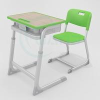 Meubles scolaires modernes en métal, bureaux et chaises réglables en hauteur pour les écoles primaires et le bureau à domicile