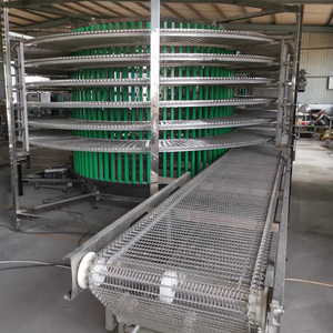 Thực phẩm nhanh chóng đóng băng xoắn ốc tháp làm mát thép không gỉ xoắn ốc tháp Bánh Mì Bánh truyền đạt tháp nhiều lớp lưới vành đai - Product Image 4