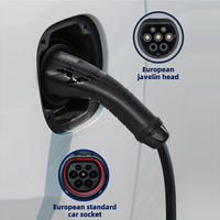 Pistolet de recharge pour véhicules électriques certifié CE CB Type 2, 16A 32A 7kW22kW, IEC 62196, tête de pistolet de remplacement pour chargeur EV, étanche IP65