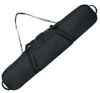 Aumtiscc Sac de voyage portable professionnel pour homme, pour planche de ski individuelle, noir, 165 cm, en polyester, imperméable et résistant à l'usure