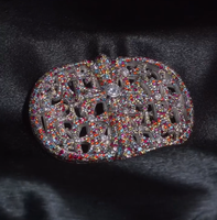 Grillz personnalisés ajourés en pierre couleur arc-en-ciel, avec cristaux multicolores incrustés, style Hip Hop Bling pour bijoux de rappeur