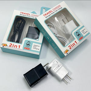Großhandel 2-in-1 Ladegerät Adapter S6/S8/S10 5V/2A Reise-Wandladegerät EU/US-Stecker mit Typ-C Ladekabel - Product Image 1