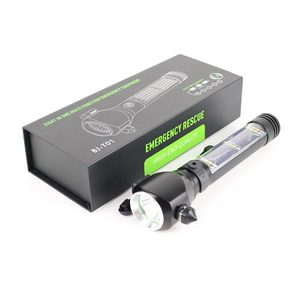 Khẩn Cấp Đa Chức Năng Ngoài Trời Năng Lượng Mặt Trời Điện Chiến Thuật Đèn Pin An Toàn Búa Vành Đai Ghế Cắt Đèn Pin Với Sạc USB - Product Image 6