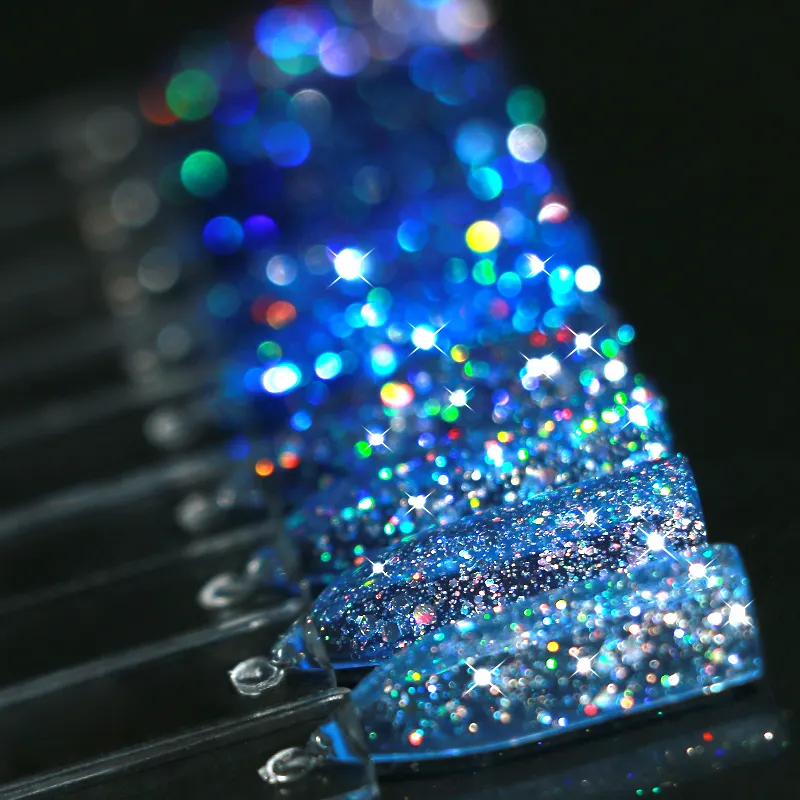 CCO Großhandel UV Nagel gel Mixed Color Disco Glitzer Gel Nagellack Diamant Glitter Gel politur
