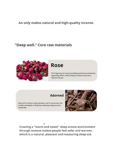 بخور الورد يساعد على النوم ويحسن الأرق علاج العطر الصيني العود البلسم وسائل مساعدة للعقل النوم المنزل غرفة نوم العطر - Product Image 2