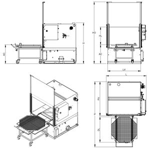 Laveuse de pièces de rechange à ultrasons de qualité italienne Simplex Big 1400 avec capacité de charge de 600 kg - Product Image 2