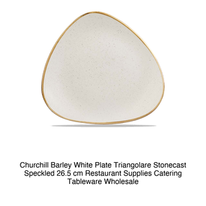 จานสามเหลี่ยมสีขาวบาร์เลย์ 26.5 ซม. ชิร์ชเชล สโตนคาสต์ ลายจุด 12Swhstr10 - Product Image 2