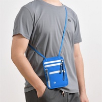 Porte-monnaie tendance en nylon à suspendre autour du cou, anti-RFID, pour voyages, protection des billets d'avion, passeports, cartes; anti-radiation