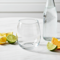 Stiellose Weingläser Eiförmig mit Dickem Boden 10oz Klare Bleifreie Trinkgläser für Wein, Whiskey, Saft, Wasser