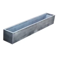 Macetas Rectangulares y Circulares de Acero Inoxidable de Lujo, Impermeables para Interiores/Exteriores, Formas y Tamaños Personalizables, Venta al Por Mayor
