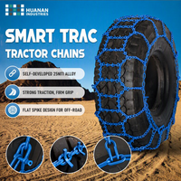 SMART T Schwerlast-Schneeketten für Traktoren, LKWs, SUVs, ATVs, Legierungsstahl Twist-Link Querstangen-Traktionsketten für Schnee und Schlamm