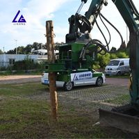 Compacteur hydraulique multifonctionnel avancé d'entraînement de poteau pour des projets de conduite de poteau agricole