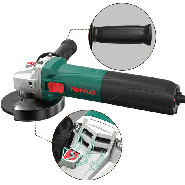 125mm 5" Heavy Duty Brushless Angle Grinder Featuring Variable Speed for Optimal Cutting and Grinding