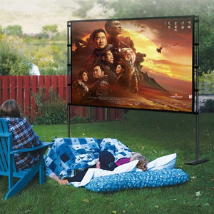 Écran de projection sur trépied <span class=keywords><strong>SXZ</strong></span>/OEM 100 pouces 4K HD 16:9 DLP LCD en tissu, pliable, portable, pour extérieur, maison, voyage, avec sac, garantie 1 an - Product Image 4