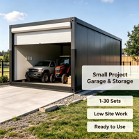 Maison préfabriquée personnalisée en conteneur, porte en acier galvanisé, garage, entrepôt, économique, montage facile