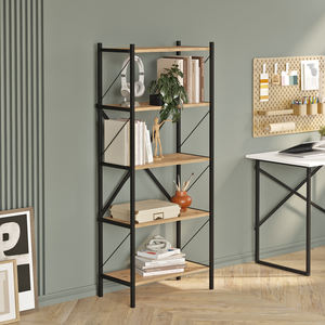 Librería de metal de 5 niveles Londres estilo europeo al por mayor diseño moderno y modular resistente de alta calidad para sala de estar muebles de hotel - Product Image 3