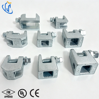 Pince en fonte ductile BC3 QT450, pinces sismiques fiables pour la suspension et le support de poutres en I, de poutrelles et de conduites d'incendie