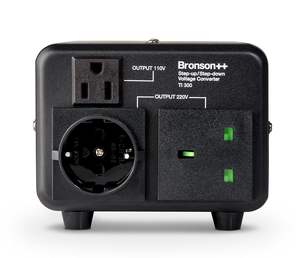 Convertidor de Voltaje Bronson TI 300, Elevador/Reductor de Voltaje, 3 Amperios, Transformador para EE. UU. con Entrada de 100-120/220-240V y Salida de 110/220V, Núcleo de Anillo, Hecho en China - Product Image 2