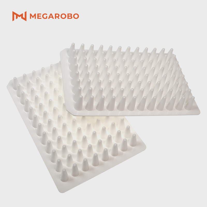 Лабораторные принадлежности Megarobo, прозрачные 96 скважин, пластины ПЦР 0,2 мл, пластина ПЦР, одноразовые круглые пластины без накидки