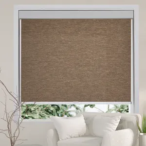 China Factory Wholesale Cordless Natural Woven Fabric Custom Day And Night Roller Blinds Shades Manufacturer