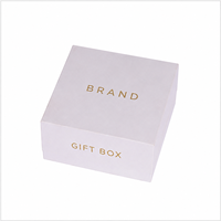 Boîte cadeau de luxe personnalisée en papier rigide blanc avec logo en feuille d'or, matériaux recyclés, réutilisable, portable, pour montre