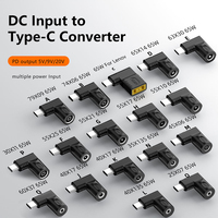90-Grad-PD-65W-DC-Buchse zu USB-Typ-C-Stecker Stromadapter Konverter 5525 5521 4011 zu USB-C-Ladeadapter für Laptops und Smartphones