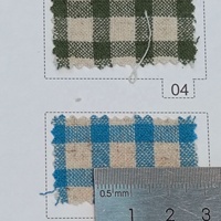 En stock, tissu en lin teint en fil, lin écologique, tissu en lin et coton à carreaux graphiques pour vêtements d'été
