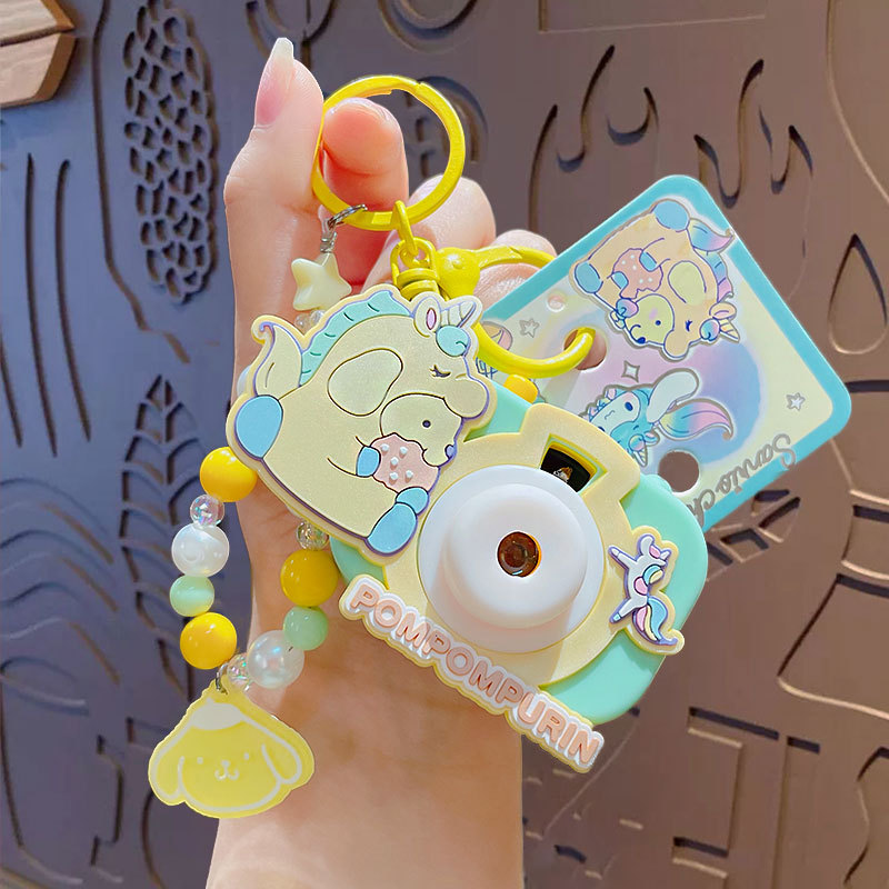 Sanrio rêve nacré licorne appareil photo-pudding chien