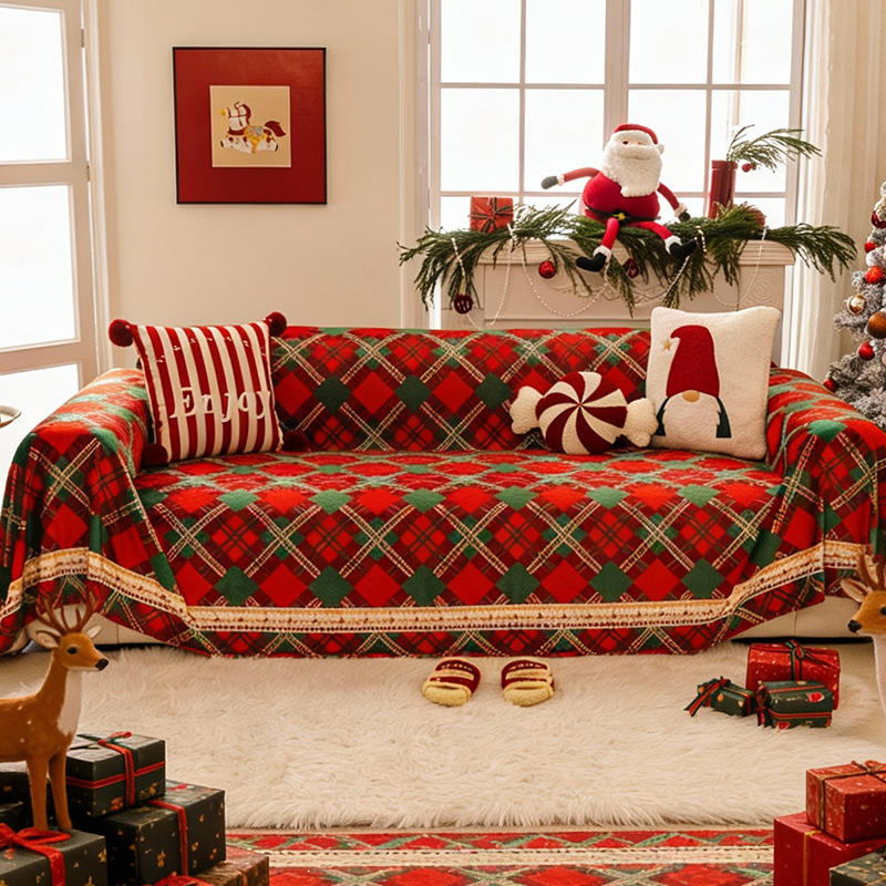 ลายตารางหมากรุก - ลายตารางหมากรุกสีแดงและเขียว