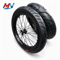 Juego de Ruedas CNC Supermoto de 17 Pulgadas para Surron Light Bee X LBX, Kit de Bicicleta Eléctrica Todoterreno de Aluminio Delantera y Trasera