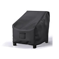 Housse de protection imperméable pour mobilier de patio, housse de protection pour mobilier de jardin extérieur, en tissu Oxford anti-UV, coupe-vent, anti-poussière, avec cordon de serrage, pour fauteuil