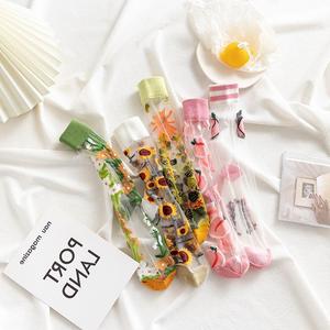 Kaus Kaki Wanita, Stoking Pendek Tipis Renda Elastis Kristal Kaca Sutra Tipis Musim Panas - Product Image 1