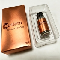 Boîte de transport personnalisée pour peptides avec sac isotherme intégré pour flacons de laboratoire de 2 ml, 3 ml, 5 ml, 10 ml