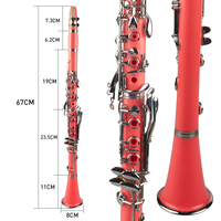 Bb Clarinet Woodwind Band Orchestra Musical Instruments For Beginners Case Stand Mouthpiece 10 Reeds Mini Screwdriver