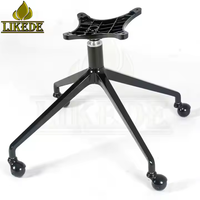 Base de chaise pivotante de luxe 4 étoiles en alliage d'aluminium, revêtement poudré, 670 mm, robuste, 360° °   Rotation pour meubles de maison, d'extérieur et d'hôpital