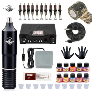 Tuff Koning Rotary Tattoo Machine Pen Kit Voor Tattoo Beginner En Tattoo Artist