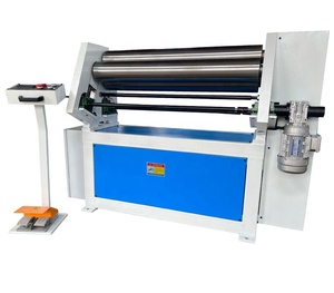 Điện không đối xứng ba con lăn trượt tấm kim loại <span class=keywords><strong>c</strong></span>án máy tự động thép carbon cuộn hình thành từ nhà máy - Product Image 2