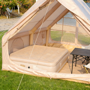 Best Price Bestway AIR0501 Lightweight Double Doors Double <b>Large</b> Skylights Waterproof Inflatable Air Tent Khaki Camping - Product Image 2