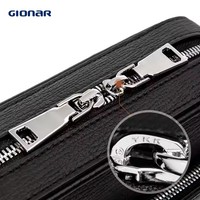 Gionar Hoge Kwaliteit Custom Messenger Bag Voor Mannen Koeienhuid Echt Lederen Business Casual Kleine Mobiele Telefoon Crossbody Tas