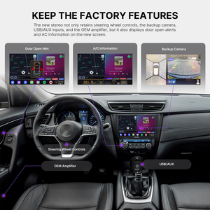 Dasaita Vivid13 Autoradio Multimédia Stéréo Ecran de Voiture Unité Principale de Navigation pour Nissan X-Trail <span class=keywords><strong>Qashqai</strong></span> Rogue 2014-2020 - Product Image 3